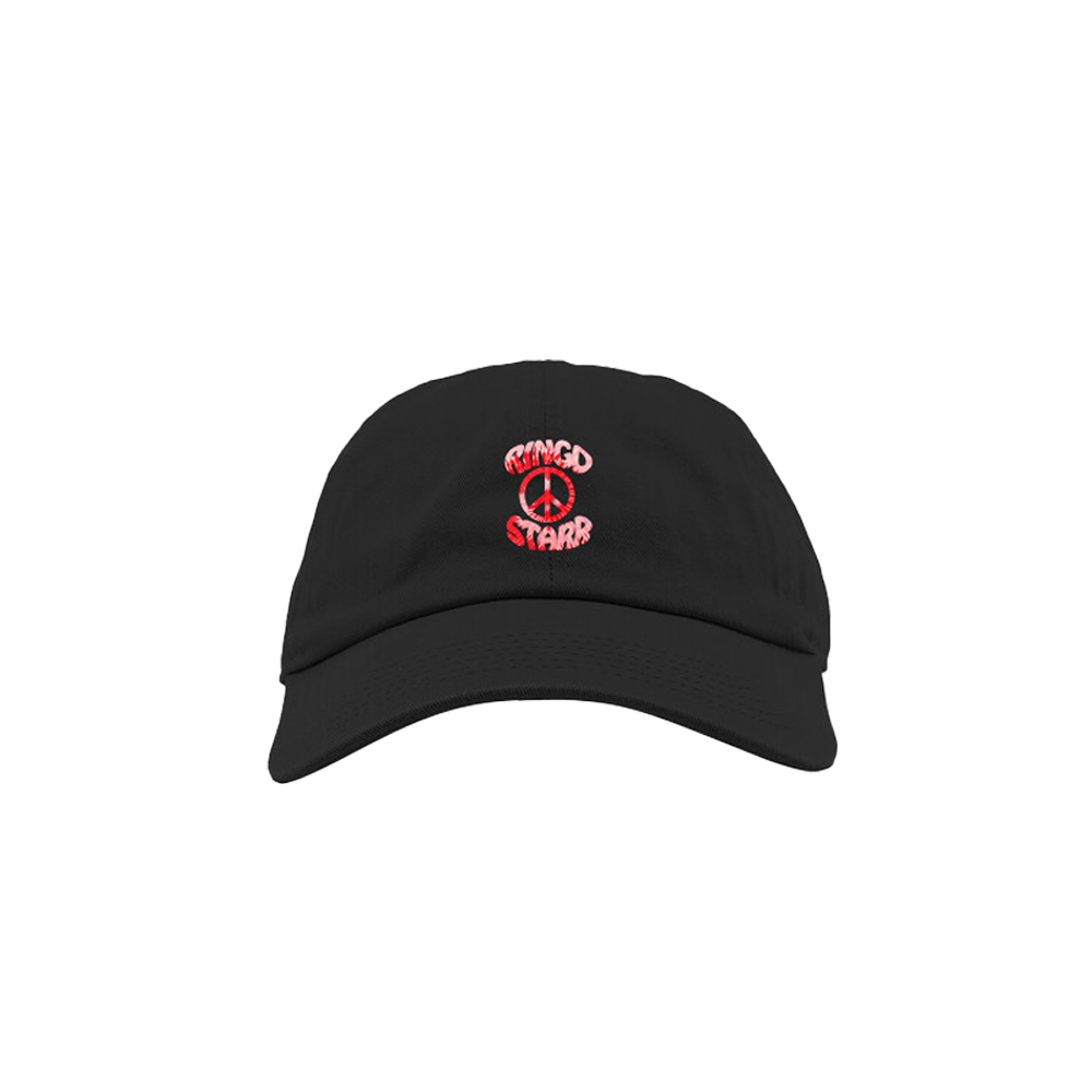 Ringo Starr Peace Symbol Black Dad Hat Ringo Starr Official Store