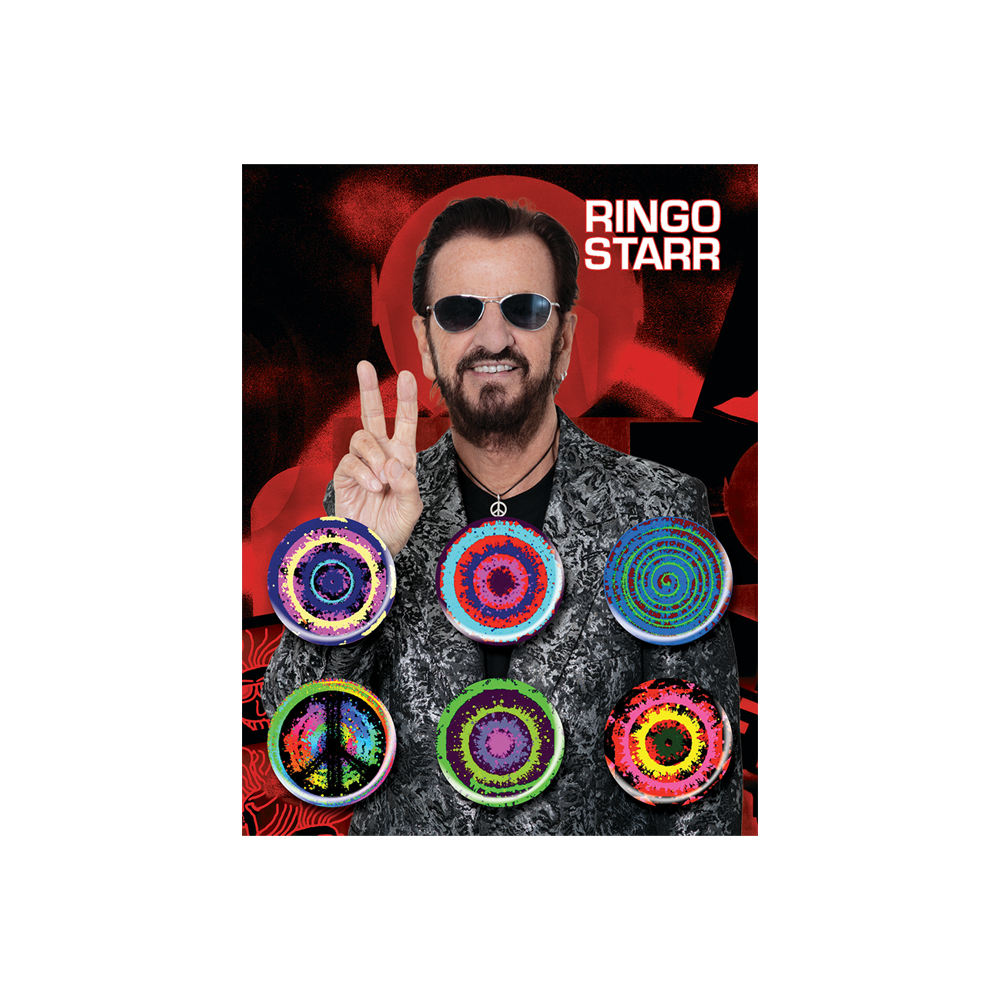 Ringo Star 2024 Tour Button Pack - Ringo Starr Official Store