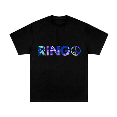 Ringo Starr Tie-Dye Logo Black T-Shirt
