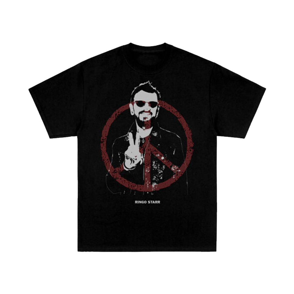 Ringo Starr Peace Black T-Shirt