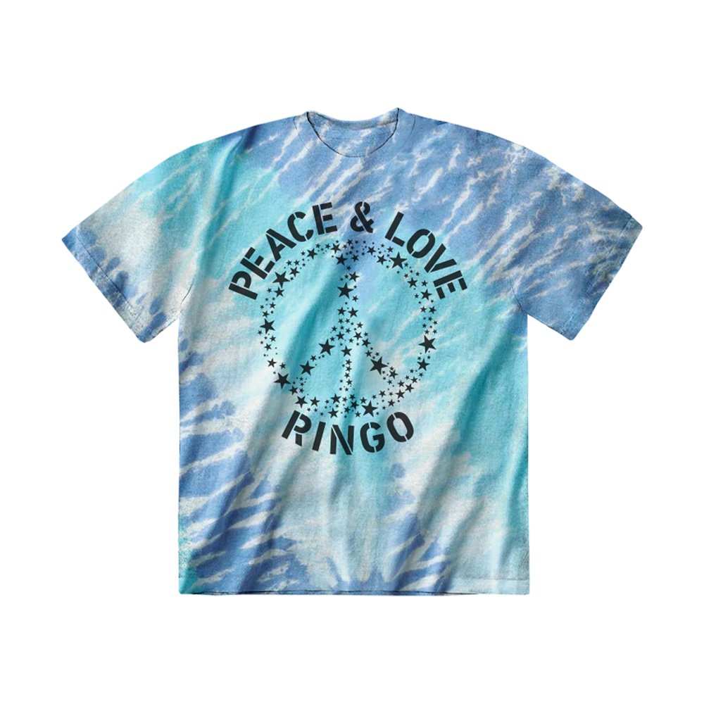 Peace & Love Blue Tie-Dye T-Shirt – Ringo Starr Official Store